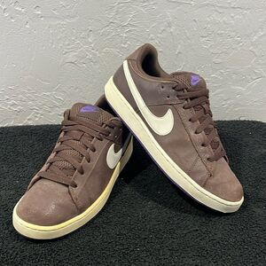🔥🔥 Nike Dunks Santa Cruz Brown Leather Fat Tongue Skate Sneakers Men Sz 8 - GU